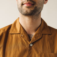 Arpenteur Pyjama Shirt, Camel Poplin
