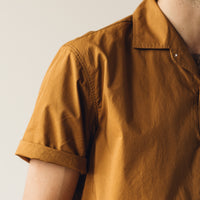Arpenteur Pyjama Shirt, Camel Poplin