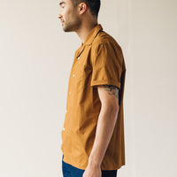 Arpenteur Pyjama Shirt, Camel Poplin