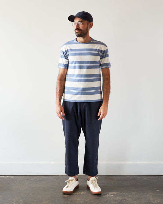 Arpenteur Match Tee, Sax Blue/White