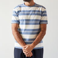 Arpenteur Match Tee, Sax Blue/White