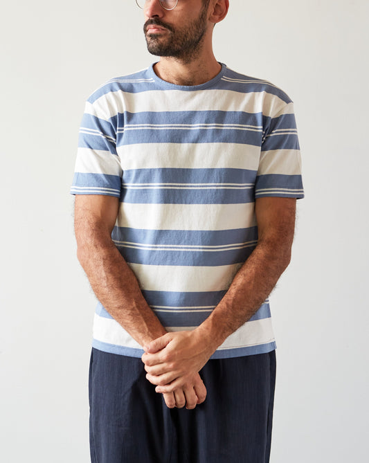 Arpenteur Match Tee, Sax Blue/White