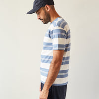 Arpenteur Match Tee, Sax Blue/White