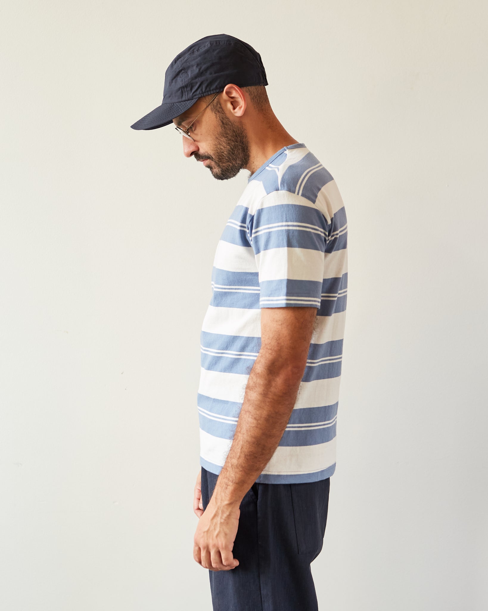 Arpenteur Match Tee, Sax Blue/White