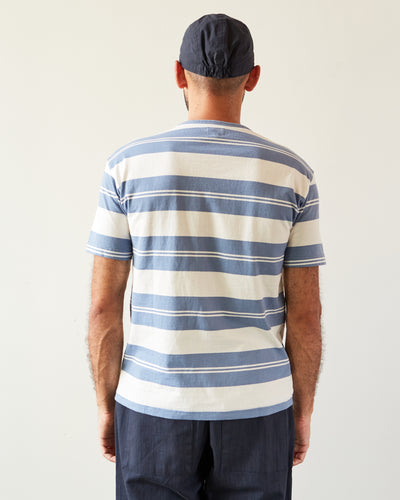 Arpenteur Match Tee, Sax Blue/White