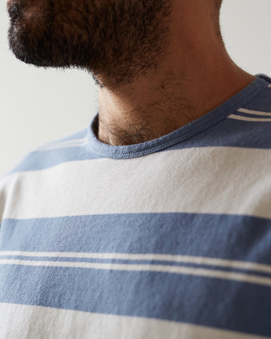 Arpenteur Match Tee, Sax Blue/White
