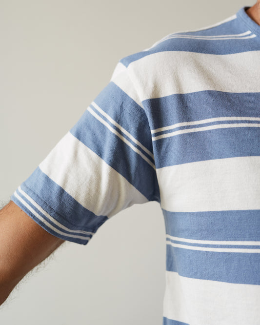 Arpenteur Match Tee, Sax Blue/White