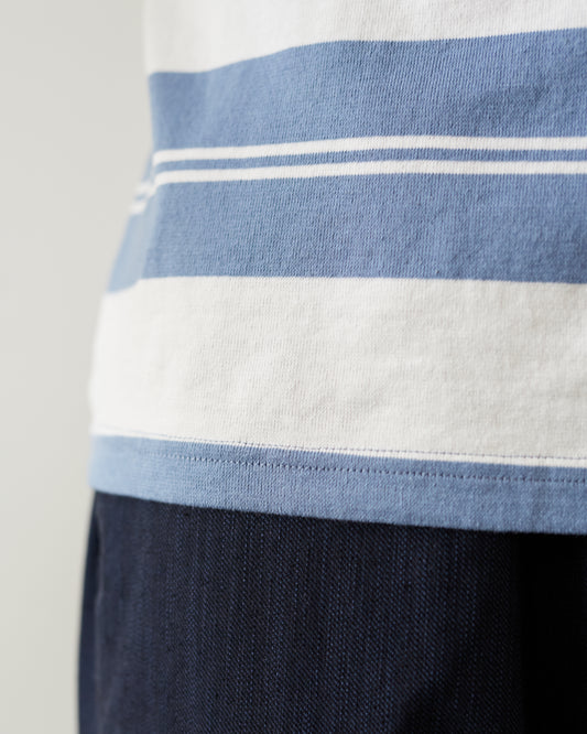 Arpenteur Match Tee, Sax Blue/White