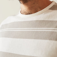 Arpenteur Match Tee, White/Stone
