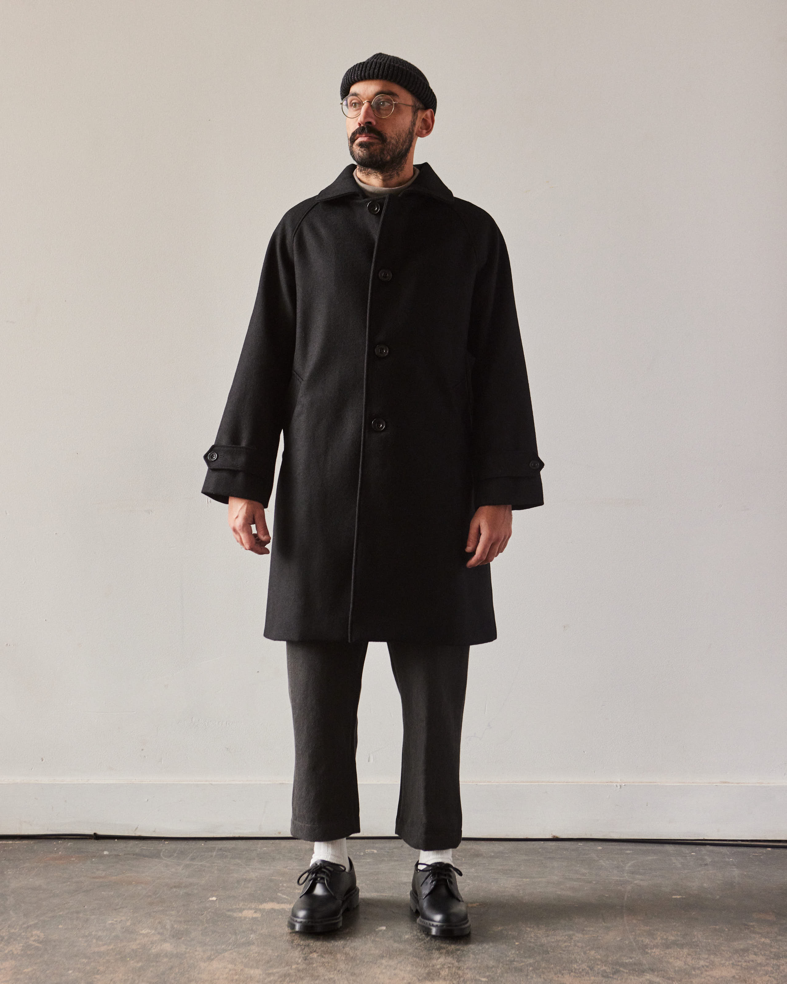 Arpenteur Melton Utile Coat, Black – Glasswing