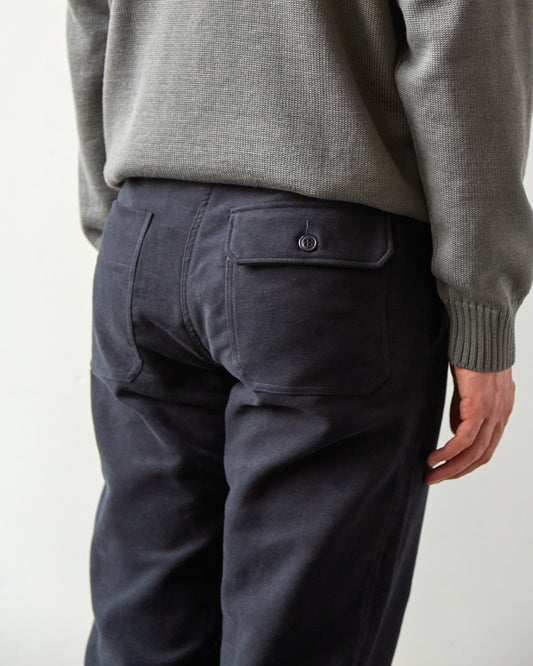 Arpenteur Petanque Brushed Trousers, Navy