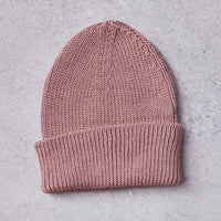 Arpenteur Wool Beanie, Raspberry Grey