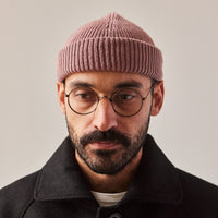 Arpenteur Wool Beanie, Raspberry Grey