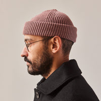 Arpenteur Wool Beanie, Raspberry Grey