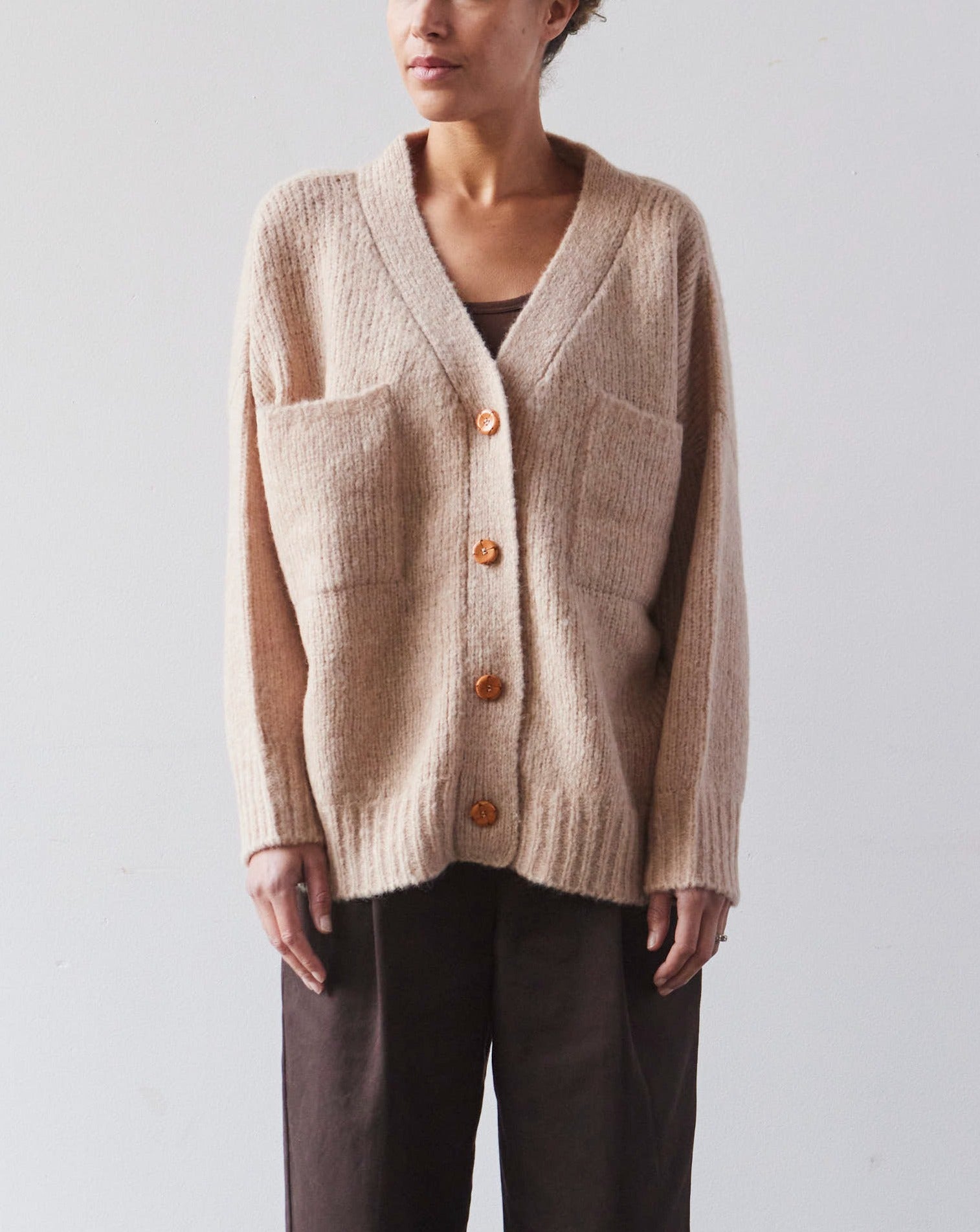 Atelier Delphine Amelia Cardigan, Grain | Glasswing