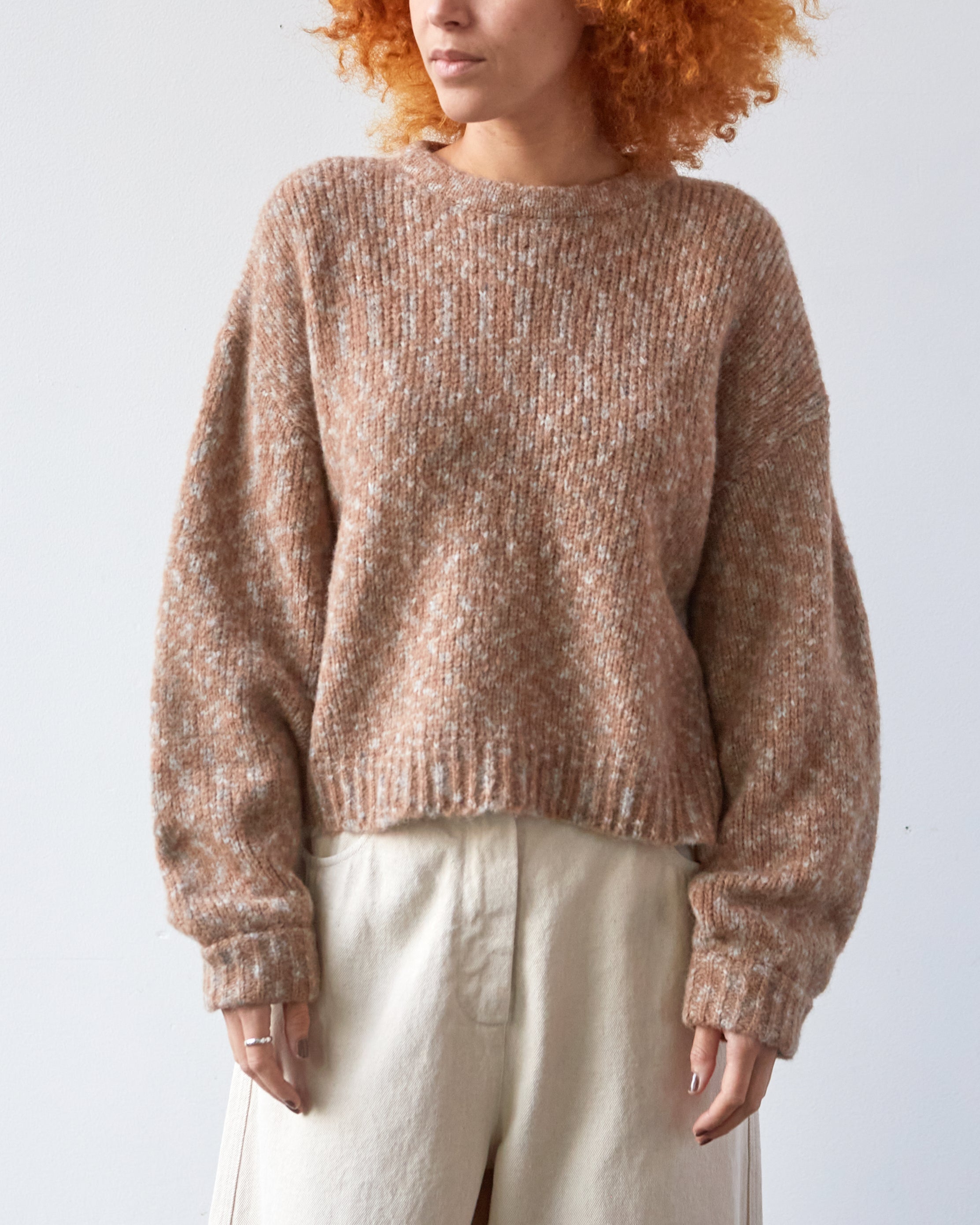 Atelier Delphine Balloon Sleeve Sweater, Bambi | Glasswing