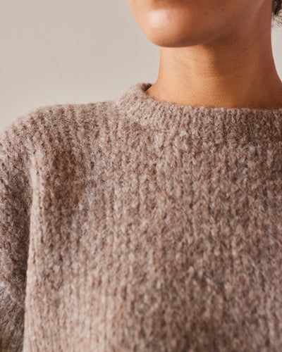 Atelier Delphine Balloon Sleeve Sweater, Deer