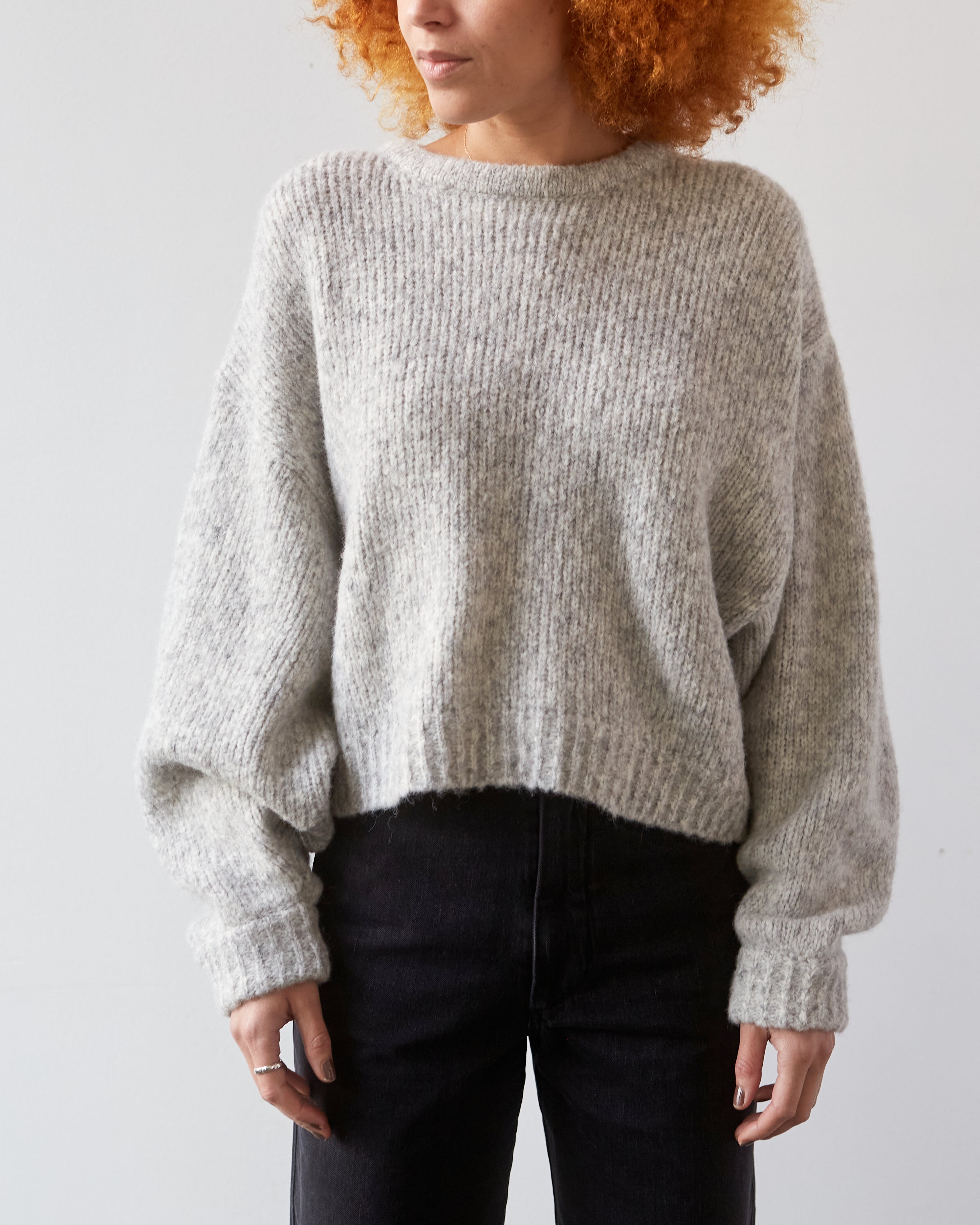 Atelier Delphine Balloon Sleeve Sweater Watery Sky