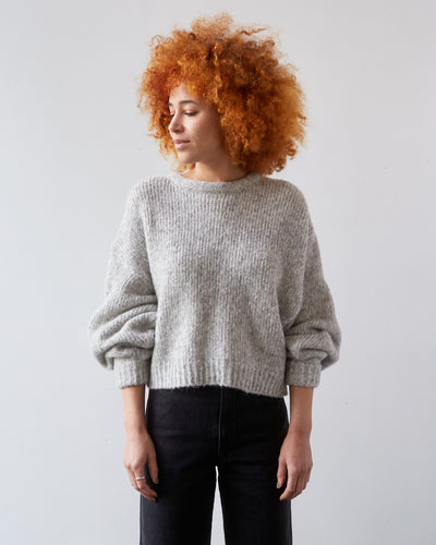 Atelier Delphine Balloon Sleeve Sweater, Watery Sky