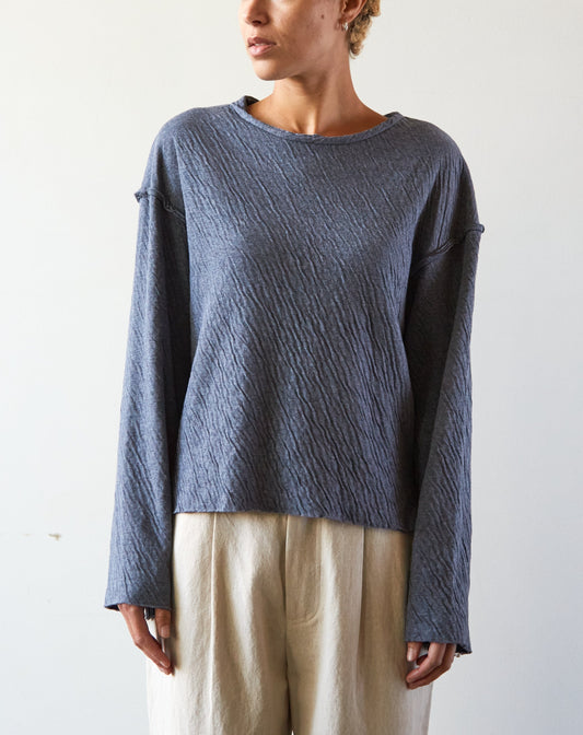 Atelier Delphine Base Shirt, Dark Grey Navy