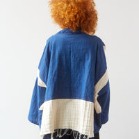 Atelier Delphine Kimono Gauze Jacket, Denim