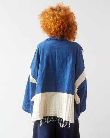 Atelier Delphine Kimono Gauze Jacket, Denim