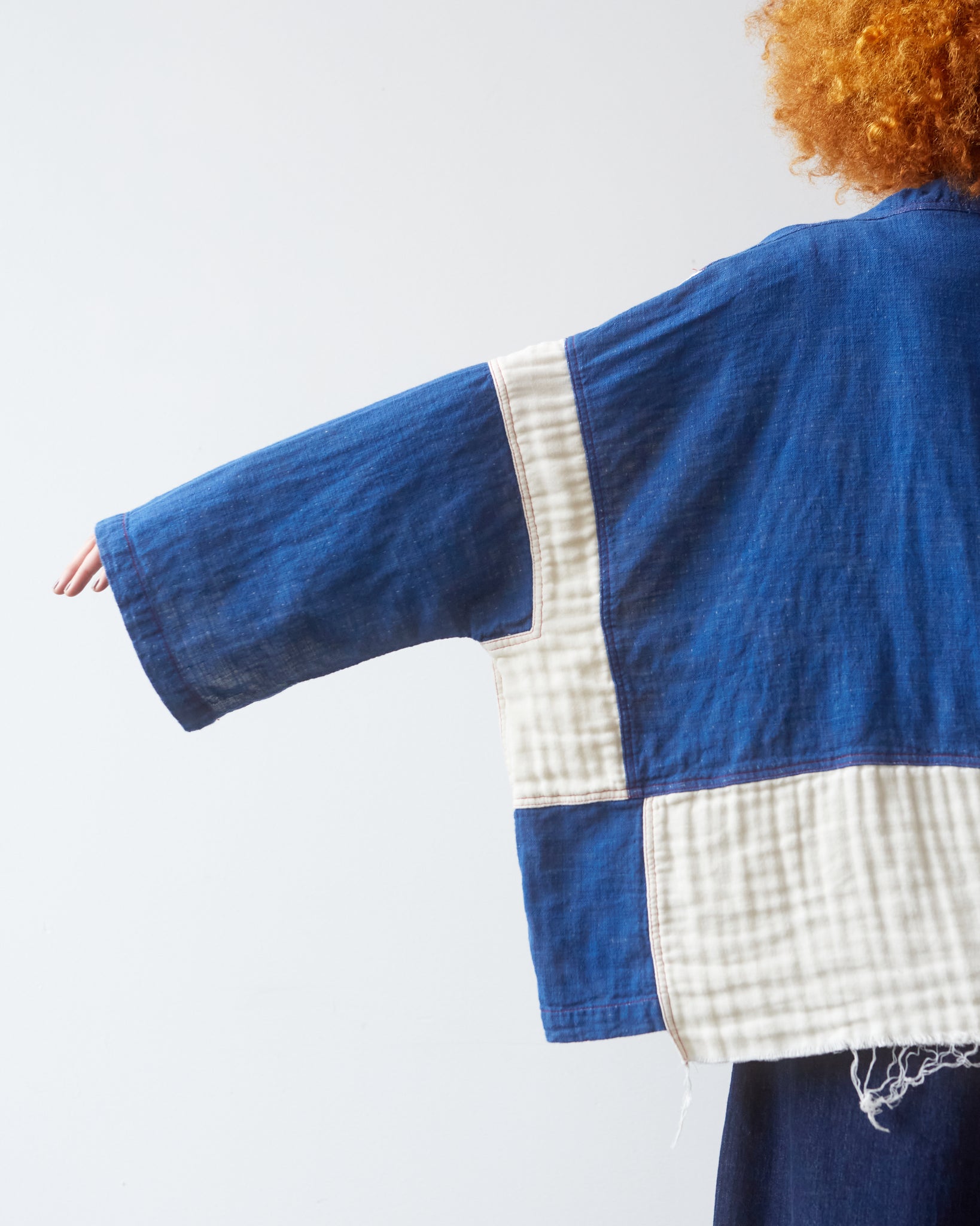 Atelier Delphine Kimono Gauze Jacket, Denim