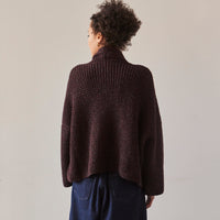 Atelier Delphine Kimono Waffle Jacket, Aubergine