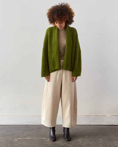 Atelier Delphine Kimono Waffle Jacket, Moss