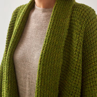 Atelier Delphine Kimono Waffle Jacket, Moss