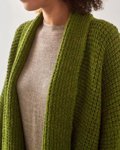 Atelier Delphine Kimono Waffle Jacket, Moss