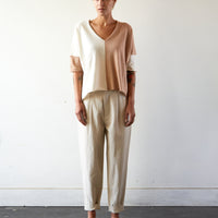 Atelier Delphine Laguna Sweater Dual, Cream / Chestnut