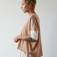Atelier Delphine Laguna Sweater Dual, Cream / Chestnut