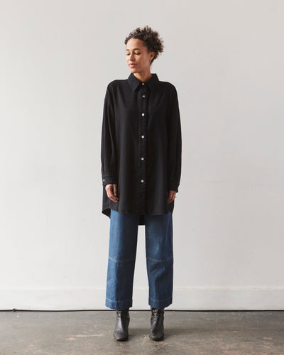 Atelier Delphine Oversized Overlay Flannel, Black