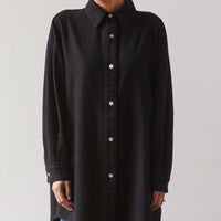 Atelier Delphine Oversized Overlay Flannel, Black