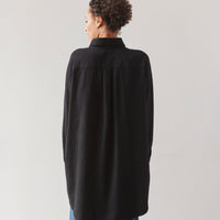 Atelier Delphine Oversized Overlay Flannel, Black