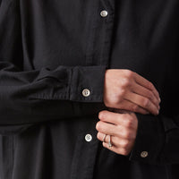 Atelier Delphine Oversized Overlay Flannel, Black