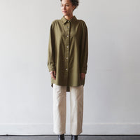 Atelier Delphine Oversized Overlay Flannel, Hunter Green