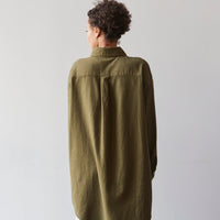 Atelier Delphine Oversized Overlay Flannel, Hunter Green