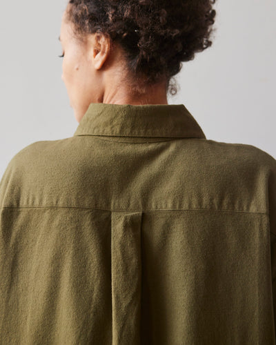 Atelier Delphine Oversized Overlay Flannel, Hunter Green