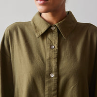 Atelier Delphine Oversized Overlay Flannel, Hunter Green