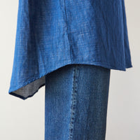 Atelier Delphine Oversized Shirt Jacket, Blue