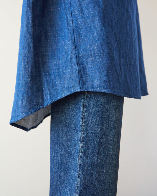 Atelier Delphine Oversized Shirt Jacket, Blue