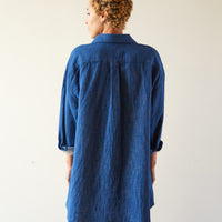 Atelier Delphine Oversized Shirt Jacket, Blue