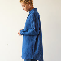 Atelier Delphine Oversized Shirt Jacket, Blue