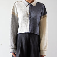 Atelier Delphine Patchwork Rugby Shirt, Monotone