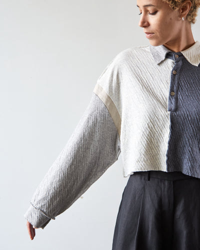 Atelier Delphine Patchwork Rugby Shirt, Monotone