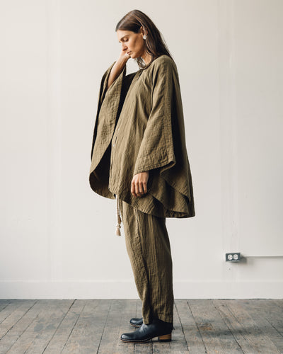 Atelier Delphine Autumn Poncho, Kelp