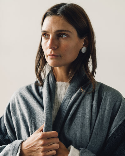 Delphine Haori Coat Patched Boa