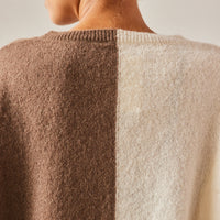 Cordera Baby Alpaca BiColor Sweater, Dark